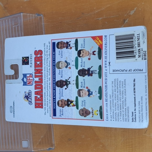 Lot of 2 Mark Burnell Jacksonville Jaguars 1998 & 1997 sports collectible figure - Picture 8 of 12